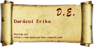 Darázsi Erika névjegykártya